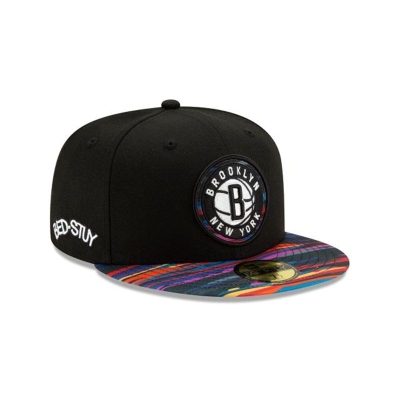 Sapca New Era Brooklyn Nets NBA 2019 NBA Authentics City Series Alt 59FIFTY Fitted - Negrii